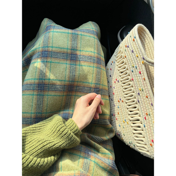 Двупартиен комплект пола костюм: колежански стил, топ с flutter ръкав, дълга пола, полиестер, зима 2025