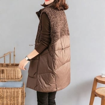 Ženski pamučni prsluk, halter ovratnik, jednobojni uzorak, gradski stil, jesen 2023