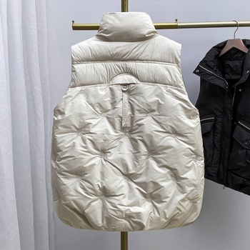 Ženska vesta bez rukava – halter ovratnik, poliester, široki kroj, jesen 2024