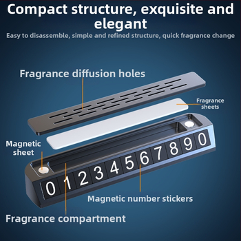 Svetelný dvojfunkčný parkovací znak a nástroj na presun poznávacej značky, model YA1, kovová konštrukcia, možnosť personalizácie loga