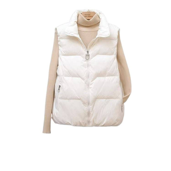 Vesta sa stojećim ovratnikom, chenille tkanina, elastan 50–70%, kratka duljina (40–50 cm)