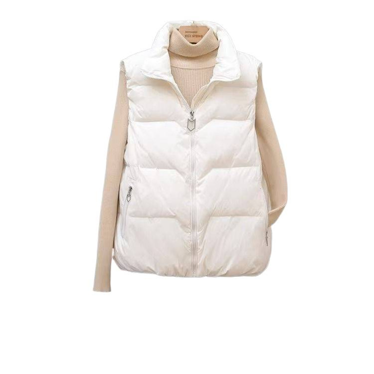 Vesta sa stojećim ovratnikom, chenille tkanina, elastan 50–70%, kratka duljina (40–50 cm)