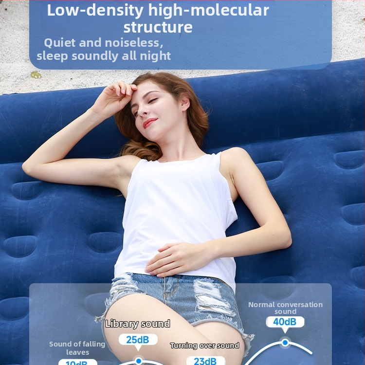 Pūčiamas čiužinys lauko kempingui – vienam asmeniui, nešiojamas sulankstomos oro čiužinys, paviršius iš kompozicinės medžiagos