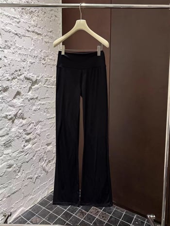 Ženske joga hlače s visokim strukom, visoka elastičnost, tijesni kroj — materijal nylon/spandex, brend Jvv sister, jesen 2025