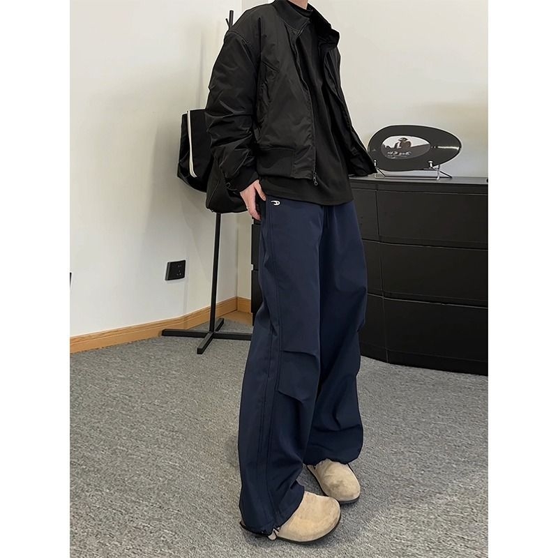 Ženske casual hlače, akrilna tkanina, široke hlače, gradski stil, zima 2022