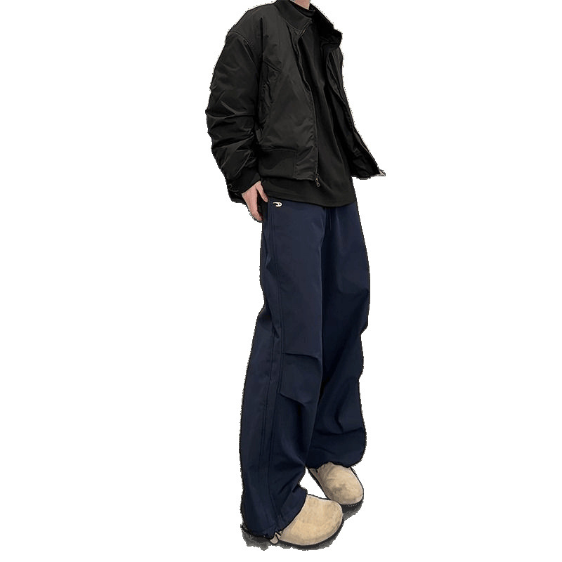 Ženske casual hlače, akrilna tkanina, široke hlače, gradski stil, zima 2022