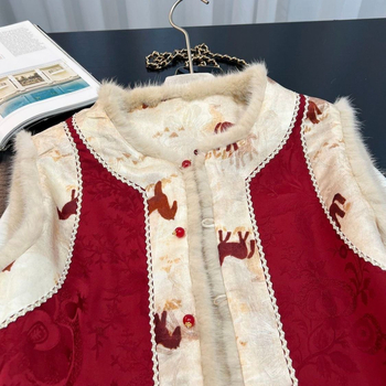 Ženski dvostrano quilted prsluk bez rukava, okrugli izrez, minimalistički stil, poliester tkanina 70-80%, poliester punilo