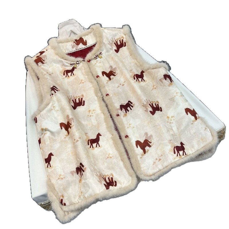 Ženski dvostrano quilted prsluk bez rukava, okrugli izrez, minimalistički stil, poliester tkanina 70-80%, poliester punilo