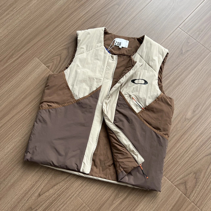 Γιλέκο χωρίς γιακά, λεπτό πολυεστερικό γιλέκο με γέμισμα και επένδυση από πολυεστέρα, χαλαρή γραμμή, ενήλικες unisex