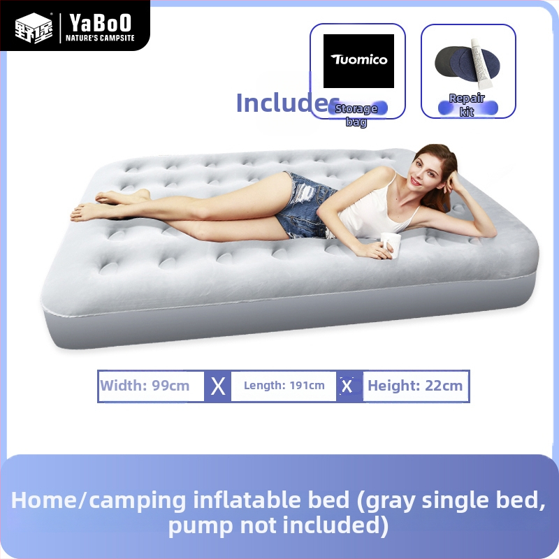 Puhkevoodi telkimiseks ühe inimese jaoks – kaasaskantav, kokkupandav automaatse täitmisega, mudel F986TH58HJ67TT, pind komposiitmaterjalist