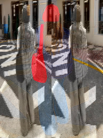 Vesta s mrežastim uzorkom, stojeći ovratnik, punilo Down cotton, poliester tkanina, srednja duljina, zima 2025, elegantan uredski stil