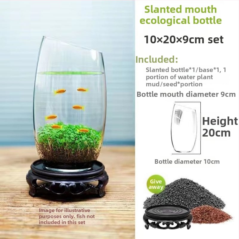 Хидропонна екологична бутилка за настолен декор със магнитни материали, не е внос, семена за водни растения