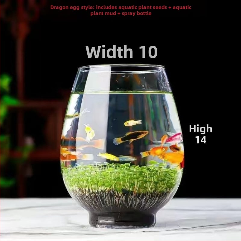 Хидропонна стъклена бутилка – настолен микро ландшафт аквариум с водни растения през четирите сезона; марка Other Homes; материал: магнитни материали