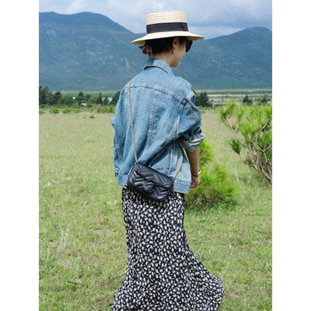 Jachetă scurtă de denim pentru femei, Chanel stil, croială Slim, lungime scurtă, guler polo, 3183