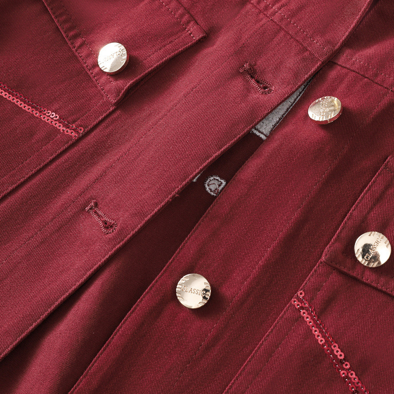 Ženski denim kaput - slobodan kroj, dugi rukavi, polo ovratnik, jednostruko kopčanje, denim s 95% pamuka, gradski stil