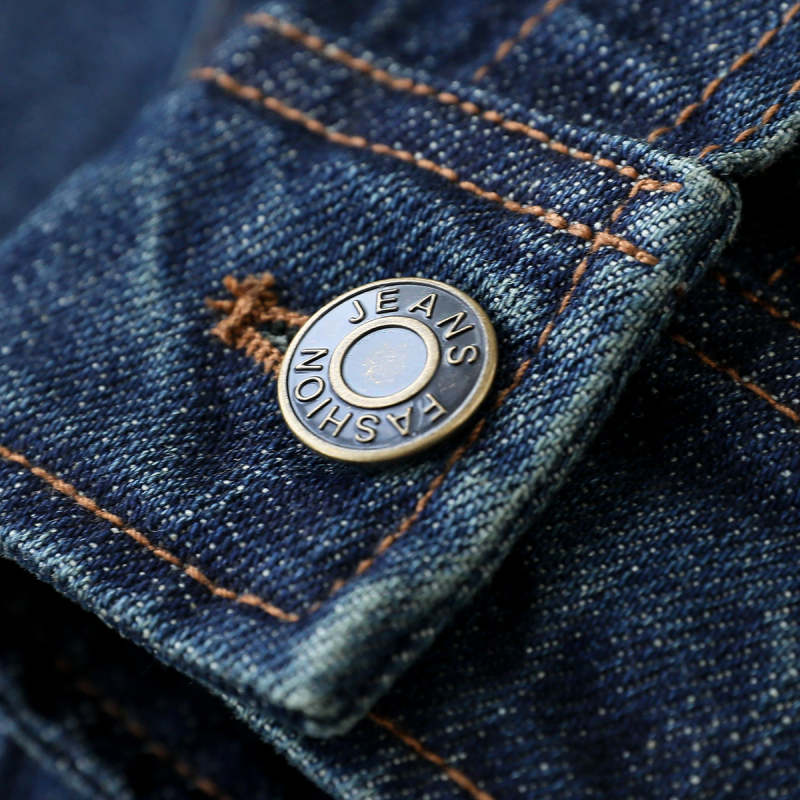 Ženska traper jakna od pamuka, dugi rukavi, bez ovratnika, pravilan kroj, standardna duljina, oprani denim