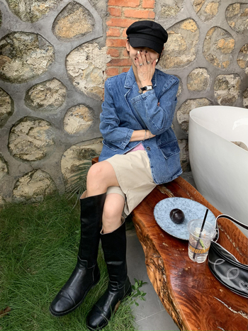 Ženska traper jakna u korejskom stilu, retro casual, dugi rukavi, ovratnik od saka, denim tkanina 80–90% pamuka