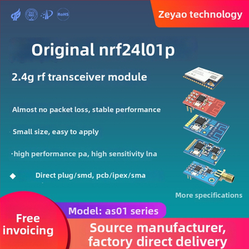 Zeyao NRF24L01 2,4 GHz bezvadu RF transceiver modulis – caurspīdīga datu pārraide