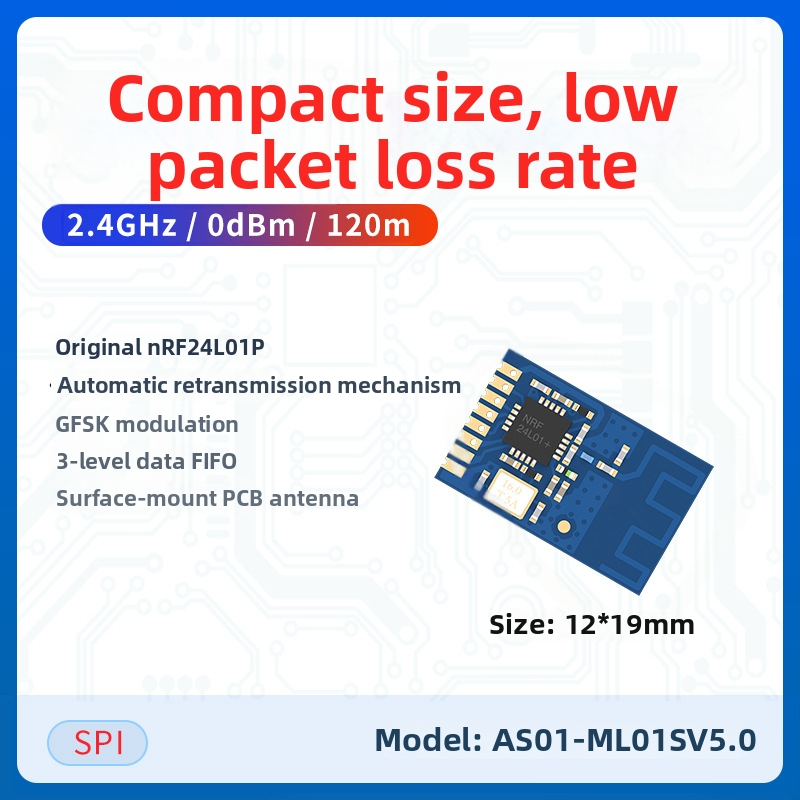 Zeyao NRF24L01 2,4 GHz bezvadu RF transceiver modulis – caurspīdīga datu pārraide