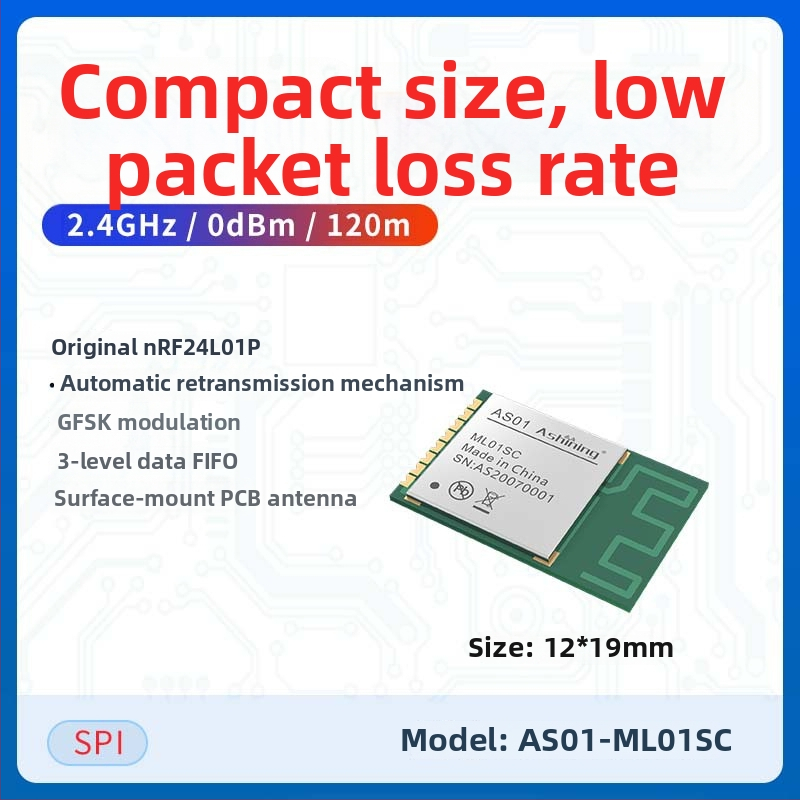 Zeyao NRF24L01 2,4 GHz bezvadu RF transceiver modulis – caurspīdīga datu pārraide