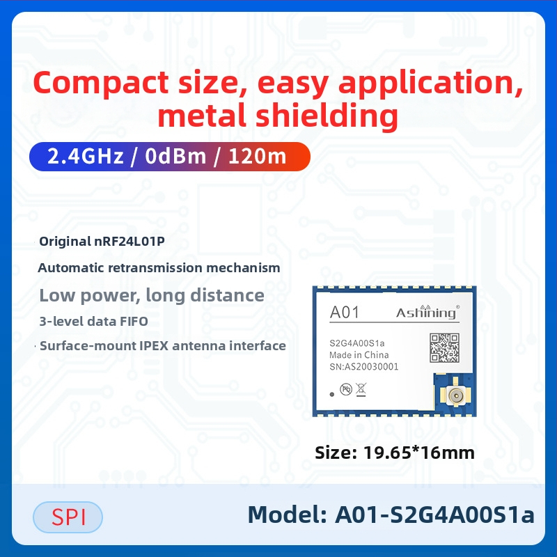 Zeyao NRF24L01 2,4 GHz bezvadu RF transceiver modulis – caurspīdīga datu pārraide