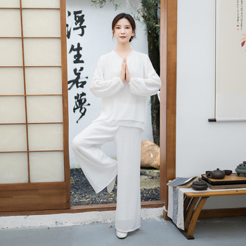 Етно-дзен двучастков комплект за медитация и йога за сцена – памук, съдържание над 95%, колaжно шиене, Есен 2024