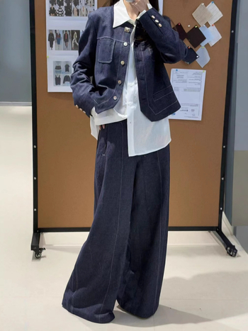 Ženska jakna od konoplje i pamuka, dugi rukavi, okrugli ovratnik, retro stil, duljina 50–65 cm, proljeće 2025
