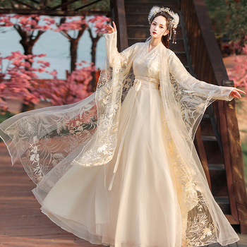 Suaugusiųjų Hanfu suknelė, medvilnės audinys, 50-70% medvilnės turinys, surinkimo/siuvimo procesas