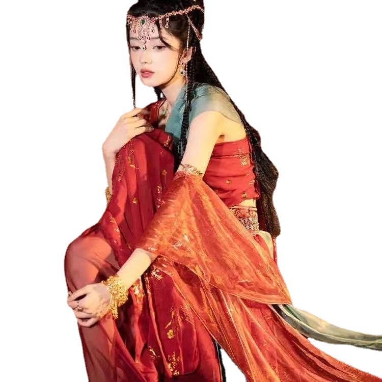 Hanfu haljina za fotografiranje, poboljšani stil (mrežasti materijal; zecova kosa <30%; proljeće 2023)