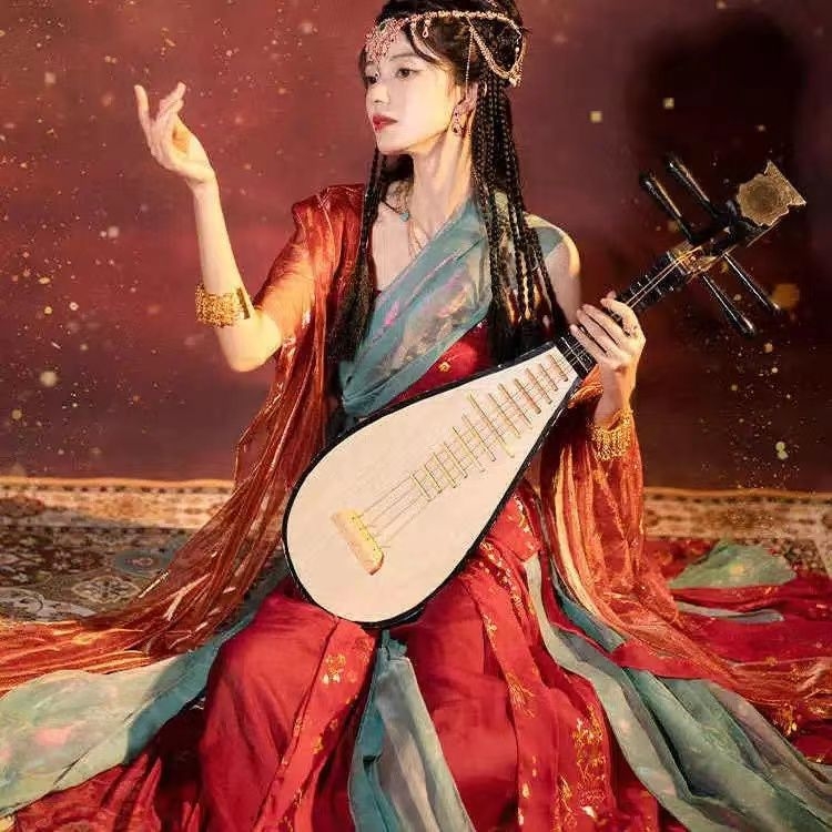 Hanfu haljina za fotografiranje, poboljšani stil (mrežasti materijal; zecova kosa <30%; proljeće 2023)