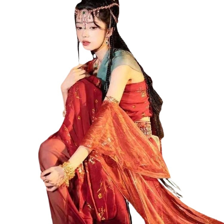 Hanfu haljina za fotografiranje, poboljšani stil (mrežasti materijal; zecova kosa <30%; proljeće 2023)