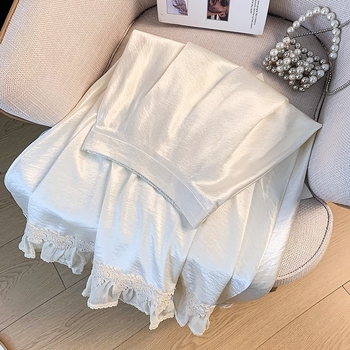 Hanfu inspirirana poluduga suknja s čipkom (Glavni materijal: koža z koze; Tkanina: pamuk pređa; Model: univerzalan)