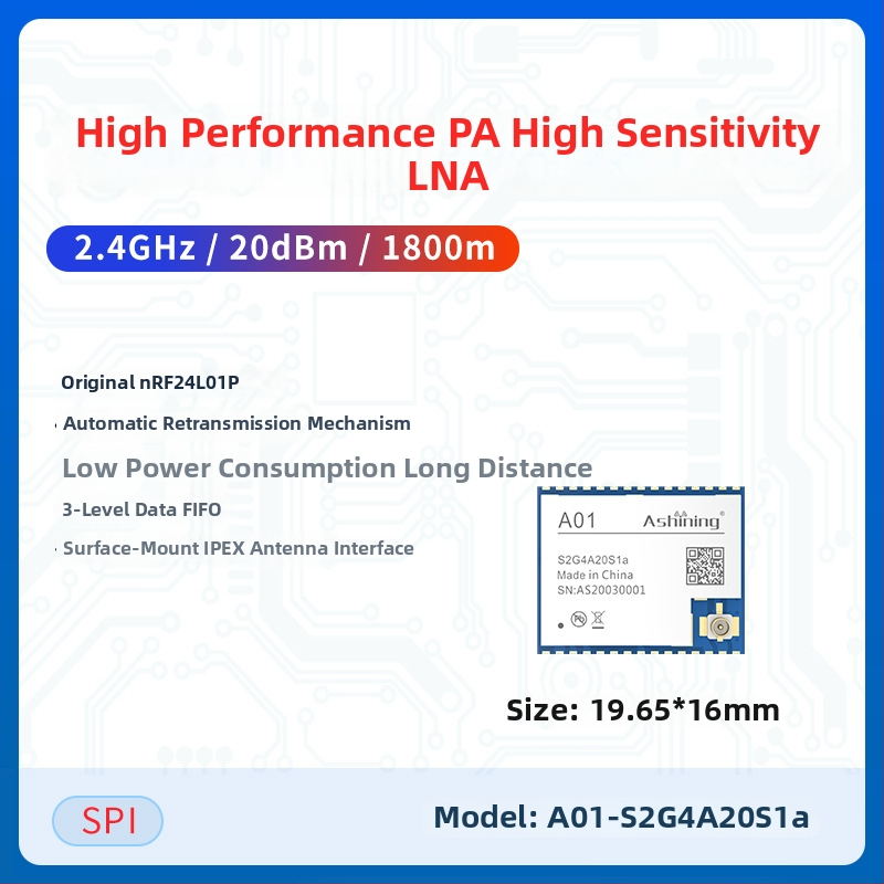 NRF24L01 2,4 GHz Bezvadu RF Transceivers Modulis – Caurspīdīga Datu Pārraide