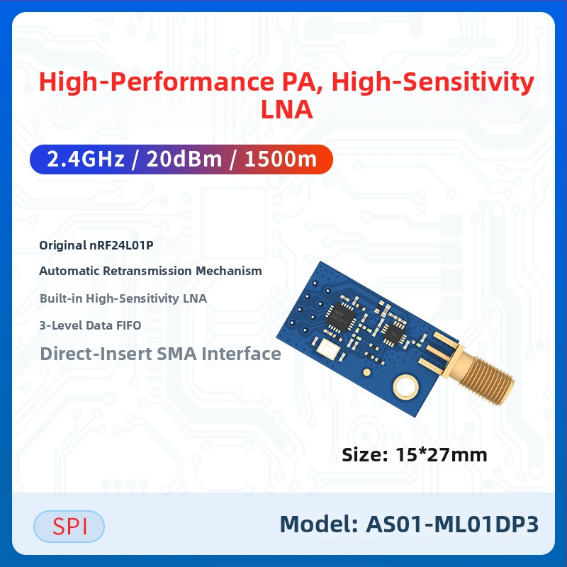 NRF24L01 2,4 GHz Bezvadu RF Transceivers Modulis – Caurspīdīga Datu Pārraide