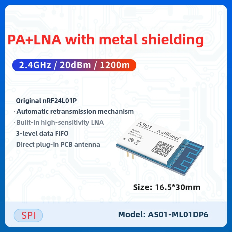 NRF24L01 2,4 GHz Bezvadu RF Transceivers Modulis – Caurspīdīga Datu Pārraide