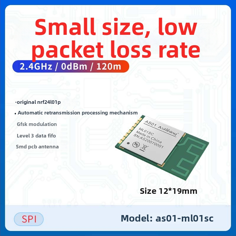 Zeyao bezvadu NRF24L01 transceivera modulis, 2.4 GHz datu pārraide, caurspīdīga pārraide