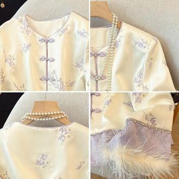 Γυναικείο μπουφάν με κέντημα σε στιλ Tang, φθινοπωρινό/χειμερινό, εφαρμοστό, ύφασμα βαμβάκι-πολυεστέρας, σχέδιο κινεζικής κληρονομιάς