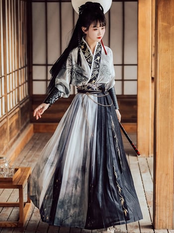 Hanfu cosplay odjevni komad u stilu Song dinastije, dužine do struka, unisex, kašmir 95%+