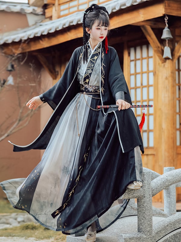 Hanfu cosplay odjevni komad u stilu Song dinastije, dužine do struka, unisex, kašmir 95%+
