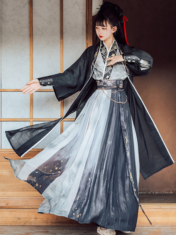 Hanfu cosplay odjevni komad u stilu Song dinastije, dužine do struka, unisex, kašmir 95%+