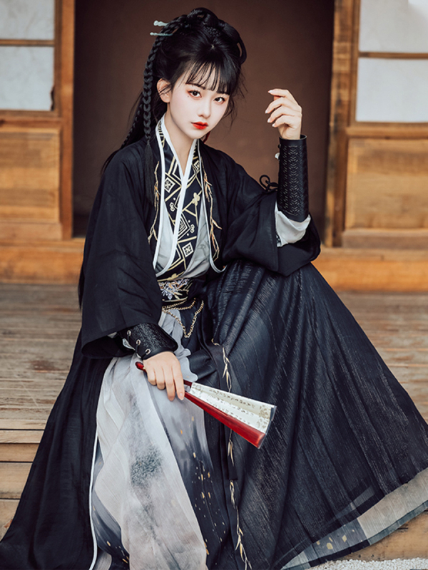 Hanfu cosplay odjevni komad u stilu Song dinastije, dužine do struka, unisex, kašmir 95%+
