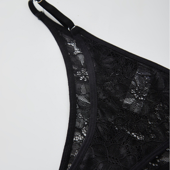 Ženske gaćice s niskim struka, čipka, poluprozirne, prozračan najlon, podesivi pojas