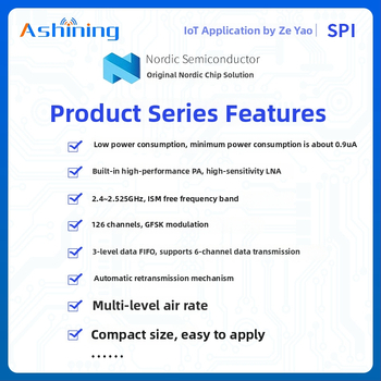 Ashining/Zeyao bezvadu RF transceiver modulis NRF24L01, 2.4 GHz caurspīdīga datu pārraide
