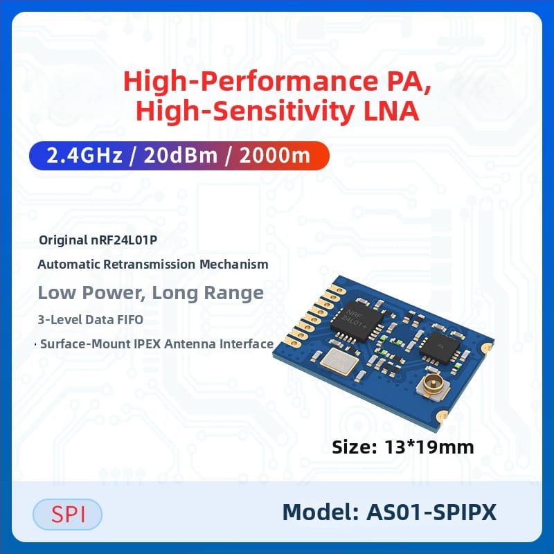 Ashining/Zeyao modul transceiver RF wireless NRF24L01, 2.4 GHz transmisie de date transparentă