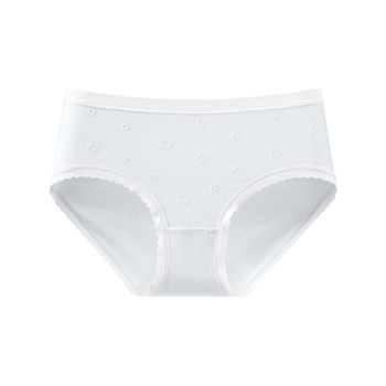 Ženske pamučne gaćice sa srednjim pasom, antibakterijske i prozračne, pamukasta podstava u preponi