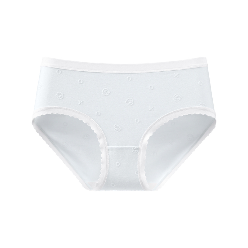 Ženske pamučne gaćice sa srednjim pasom, antibakterijske i prozračne, pamukasta podstava u preponi