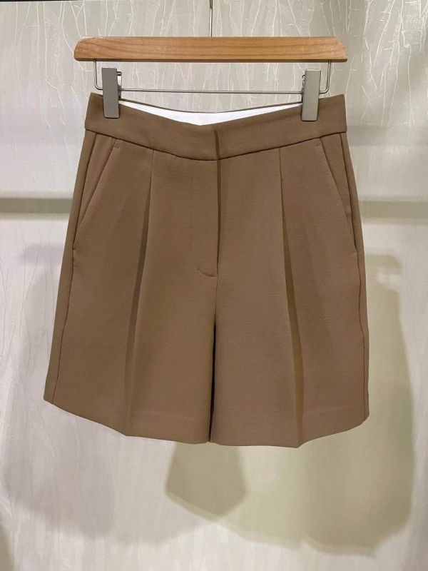 Γυναικείοι σορτς από μαλλί με ανάμειξη για επαγγελματικές μετακινήσεις, με ψηλή ζώνη, ίσιο κόψιμο