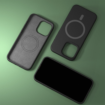 Mágneses folyékony szilikon védőtok iPhone 13/13 Pro Max és 14/14 Pro/14 Pro Max számára — ütésálló, matt felület, MagSafe-kompatibilis.