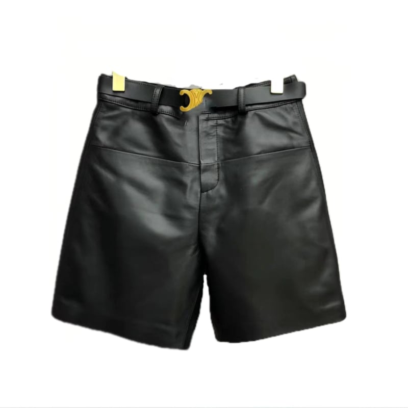 Ženske capri hlače od ovčje kože, srednji porast, britanski stil, jesen 2025