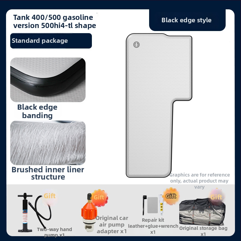 Tank pripučiamas kemperio čiužinys su universaliu suderinamumu – ekologiškas PVC; automatinis pripūtimas; maksimalus našta 500 kg